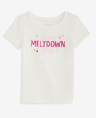 Toddler Girls' 12M-5T Meltdown Short-Sleeve Crewneck Graphic T-Shirt