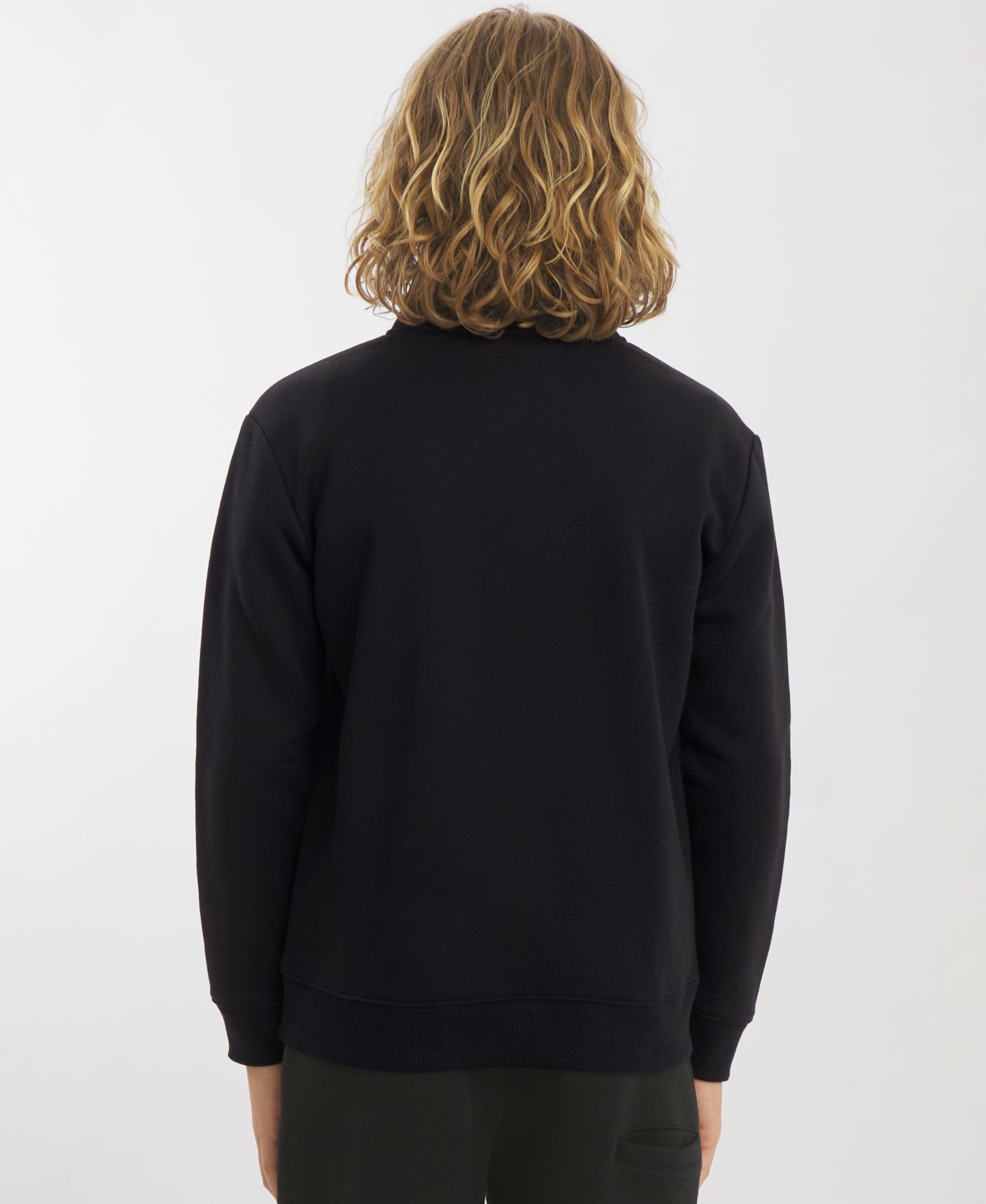 Толстовка Champion Quarter-Zip Logo Sweatshirt для мальчиков, цвет: Чёрный оникс — фото 4