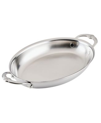 Provisions Clad Stainless-Steel 8" Oval Au Gratin
