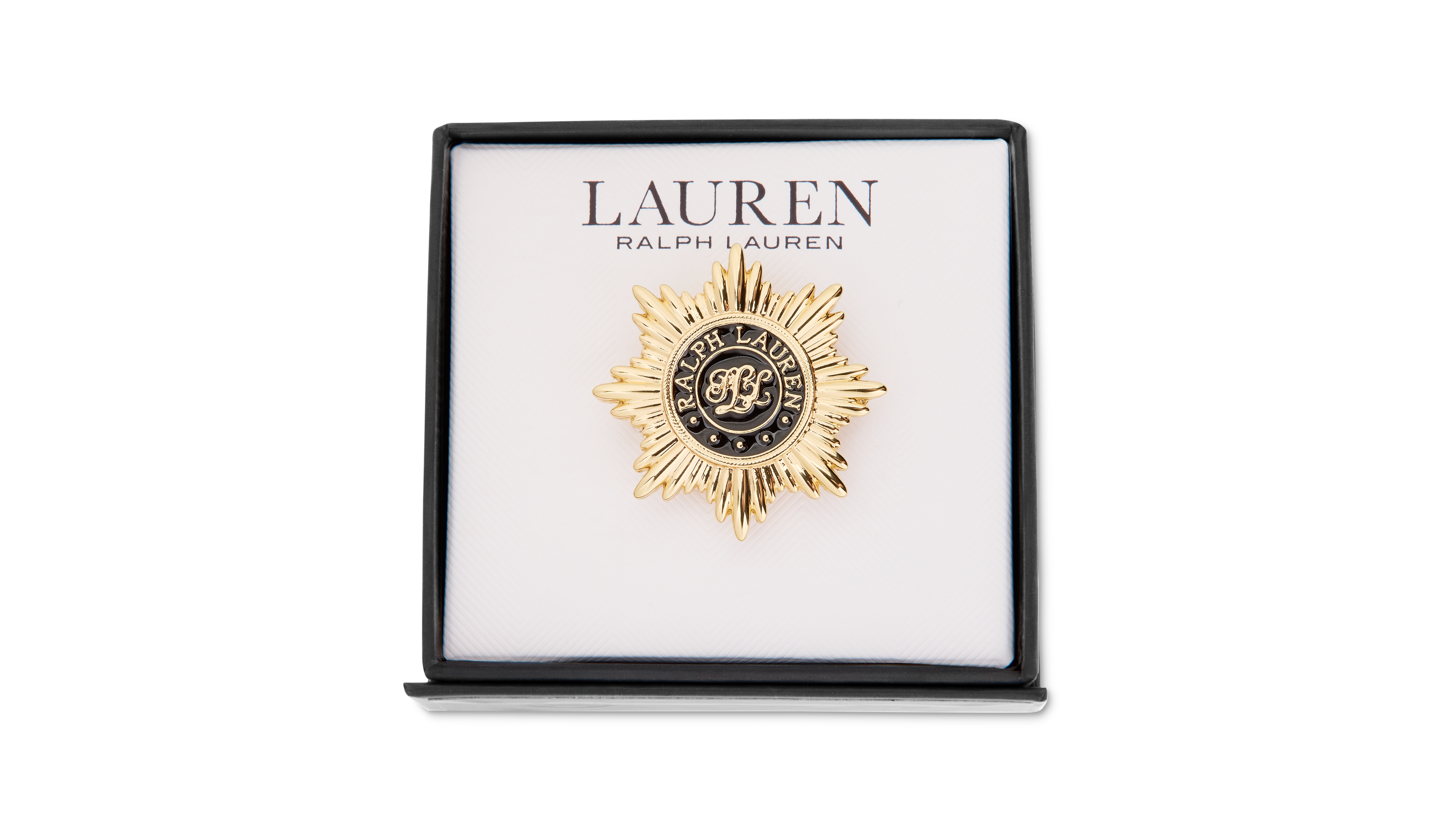 Lauren Ralph Lauren Gold-Tone Starburst Logo Pin