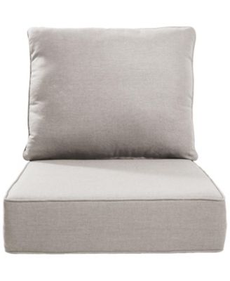 24"x24"x6" Patio Thick Cushions and Pillows Set - Deep Seat Indoor/Outdoor Water and Fade Resistant