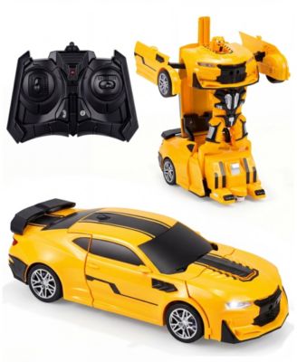 1:18 RC Transforming Robot Car with LED Lights and 360-Degree Rotation