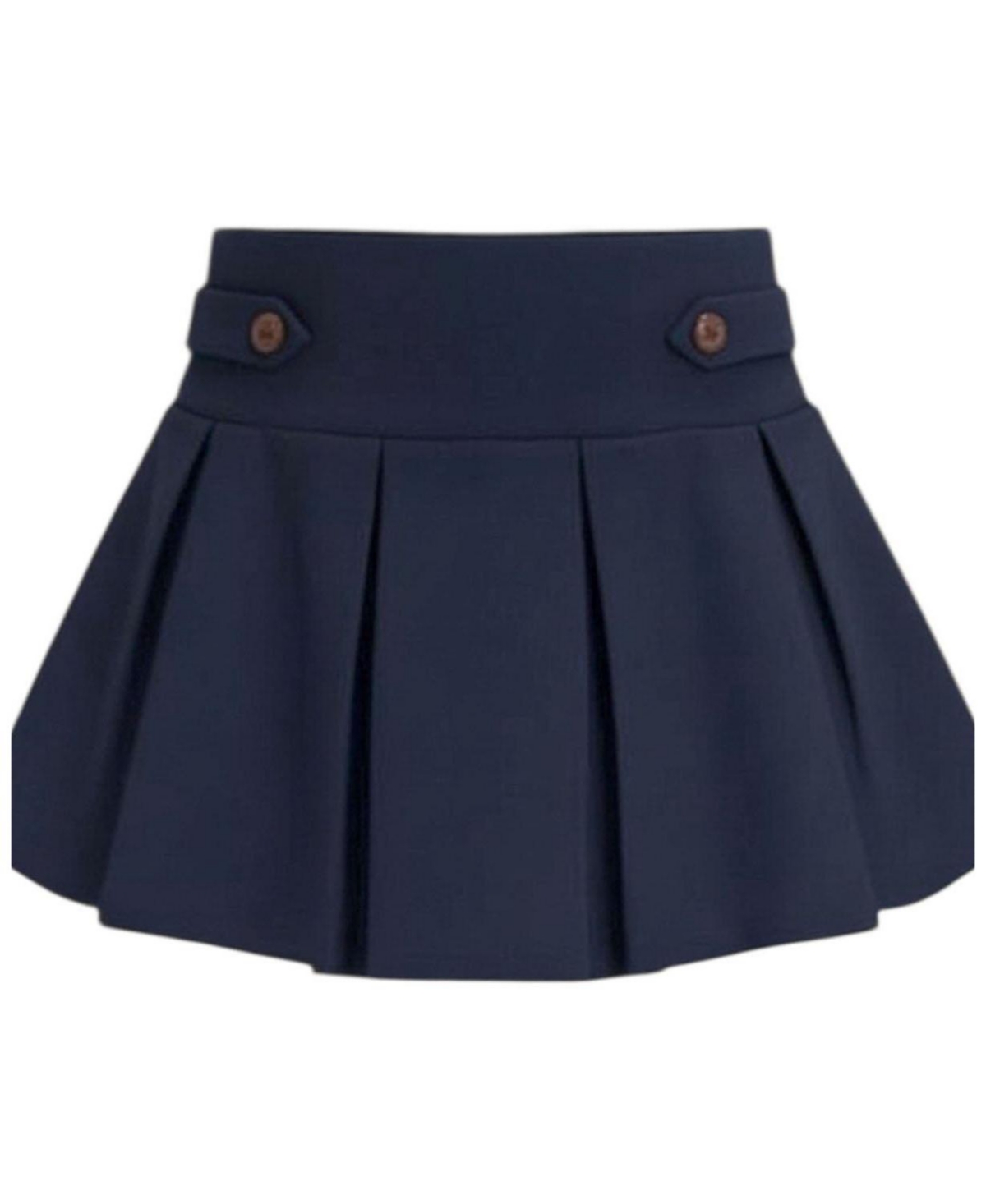 Hope & Henry Toddler Girls' 2T-5T Ponte Pleated Pull-On Skort - Navy