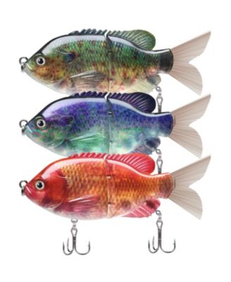 Jointed Fishing Lures With BKK Hooks Wiggling Vibrating Rattling Gurgling Swimbaits For Trout Walleye Crappie Pike