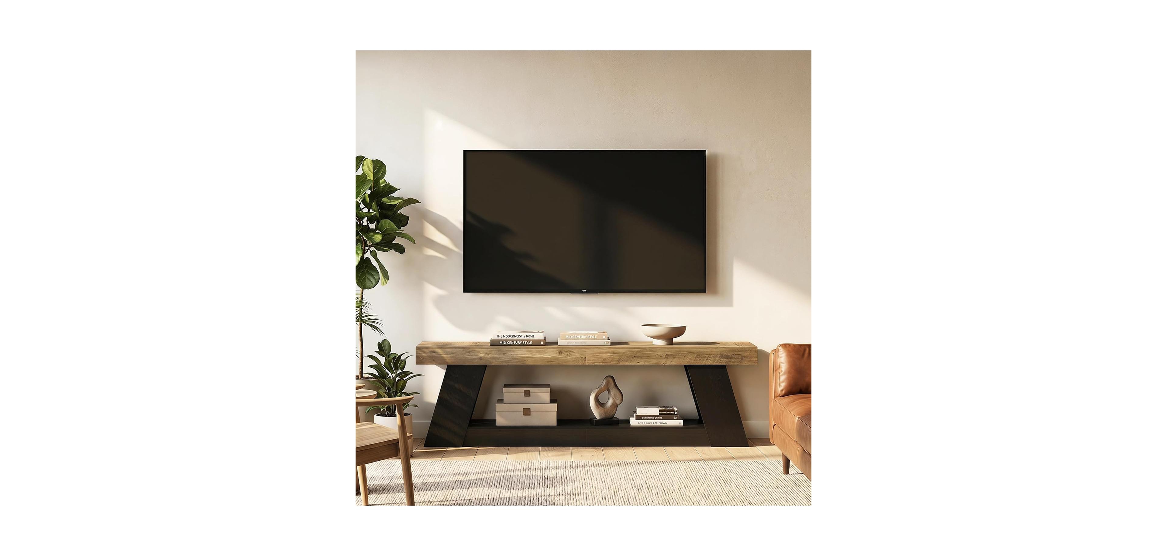 Tribesigns Tv Stand for TVs up to 80 Inches, Entertainment Center