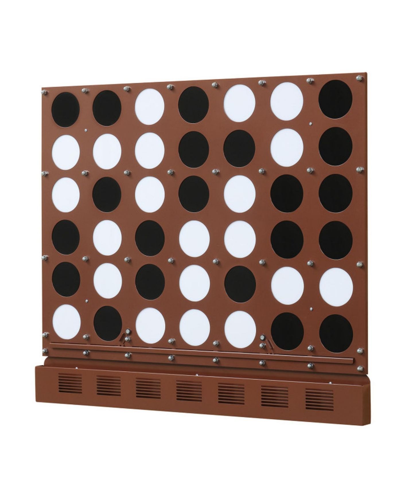 Детская игрушка SUGIFT Wall-Mounted Jumbo 4-in-a-Row Game with Acrylic Discs, цвет: Тёмный коричневый — фото 1
