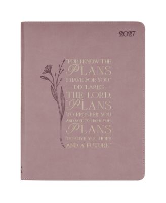 18 Month Weekly Planner Faux Leather Faith Inspired Organizer with Scripture Quotes