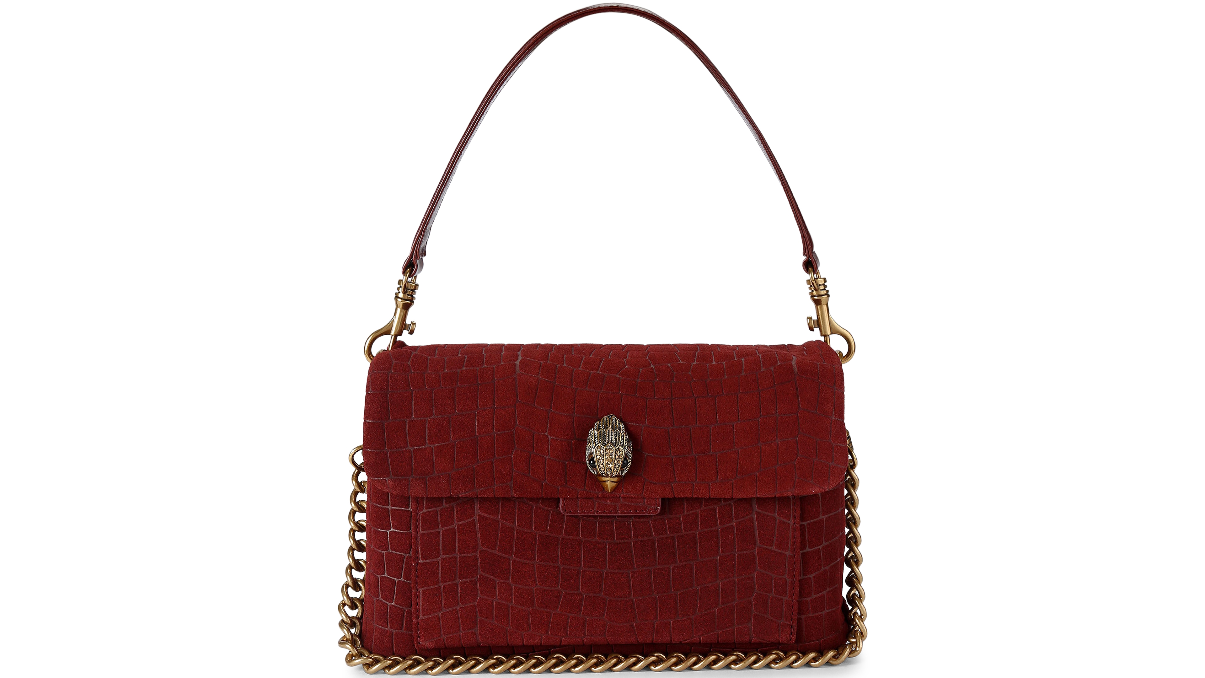 Kurt Geiger London Small Celia Suede Shoulder Handbag