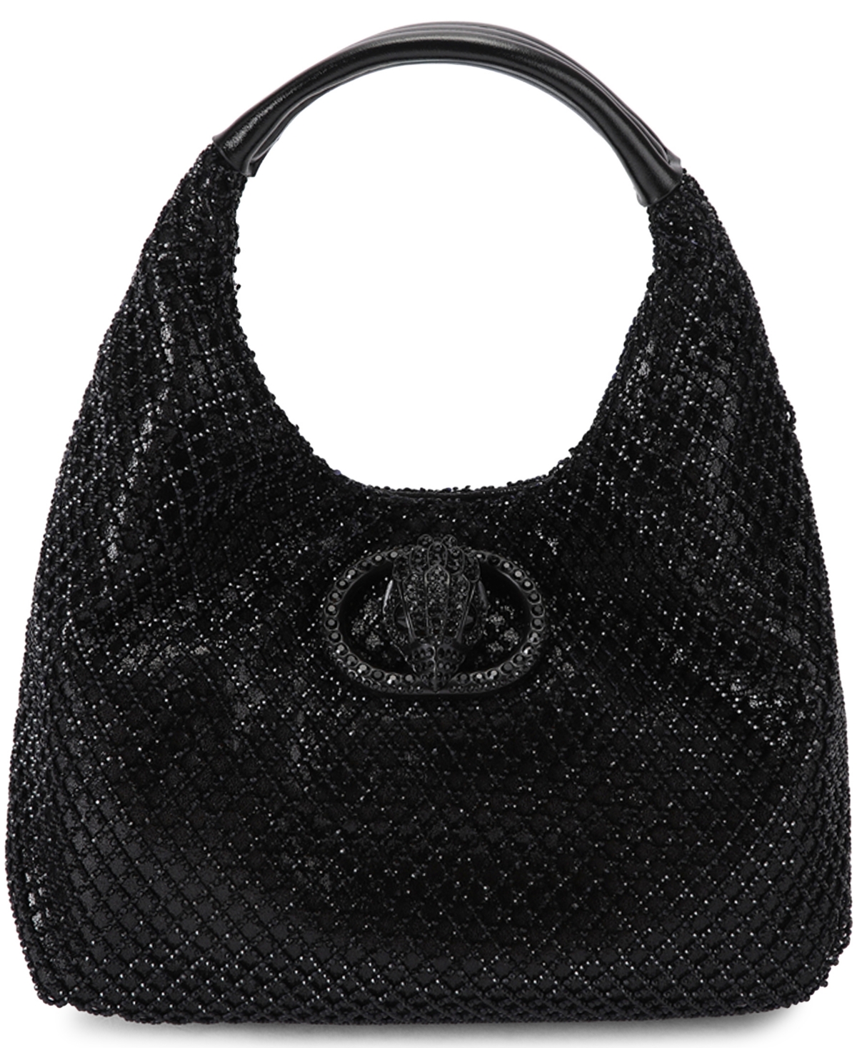 Kurt Geiger Small Chelsea Slouch Embellished Hobo Handbag In Black