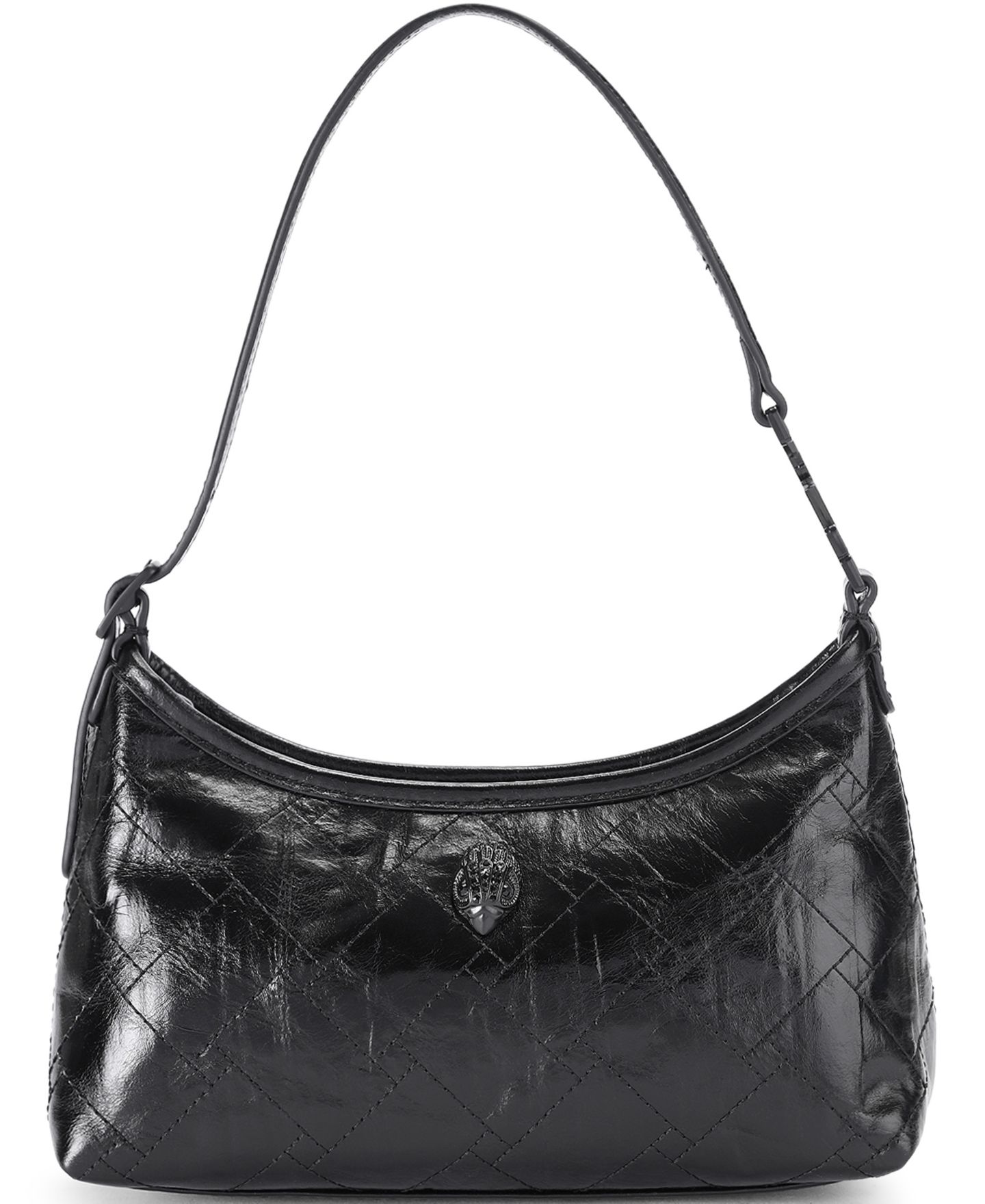 Женская сумка Kurt Geiger London Small Sling Quilted Crinkle Leather Shoulder, цвет: Чёрный — фото 1