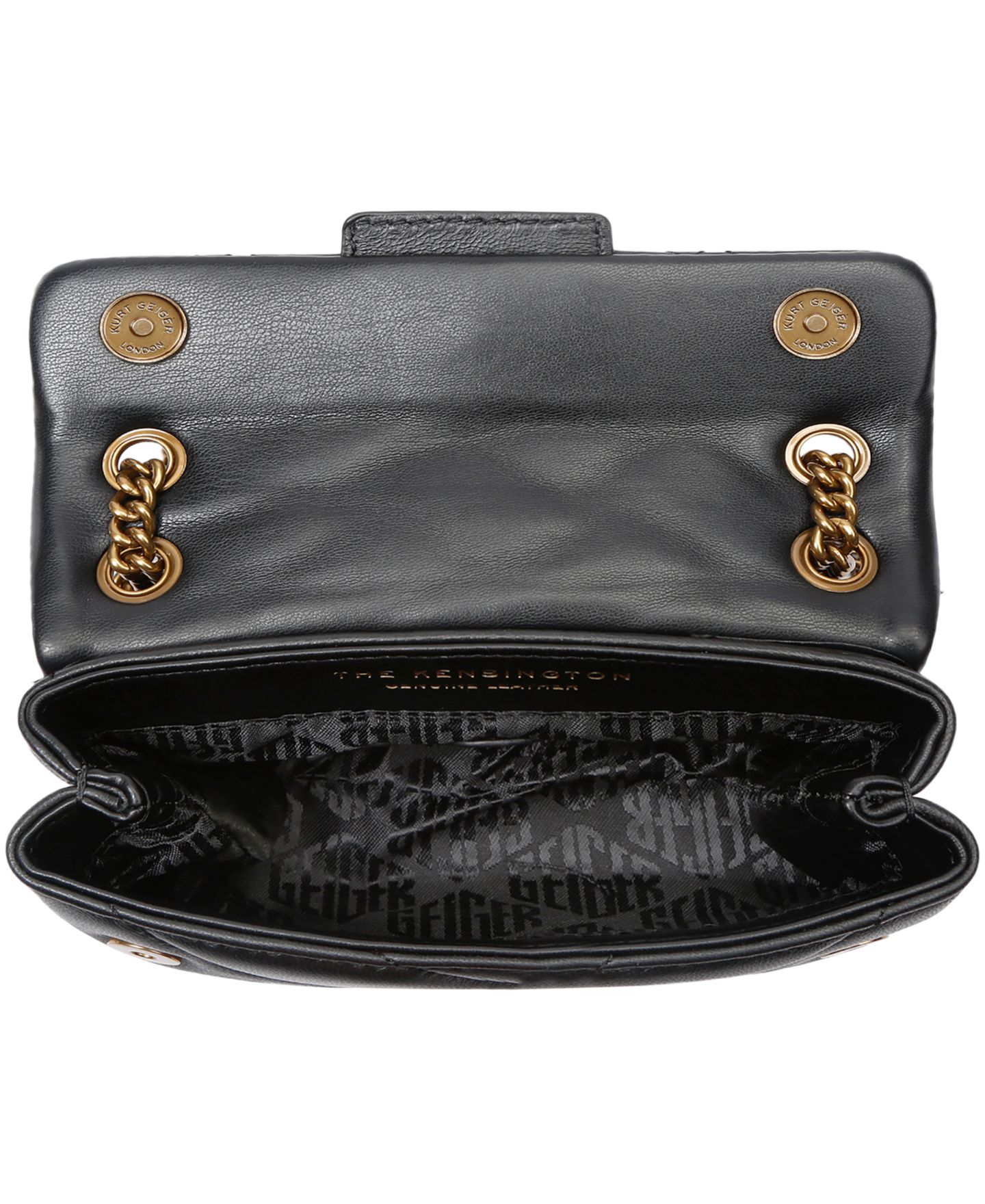 Женская сумка Kurt Geiger London Kensington 17 Quilted Small Crossbody, цвет: Чёрный — фото 4