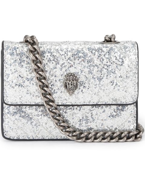 Женская сумка через плечо Kurt Geiger London Micro Kensington, цвет: Серебряный