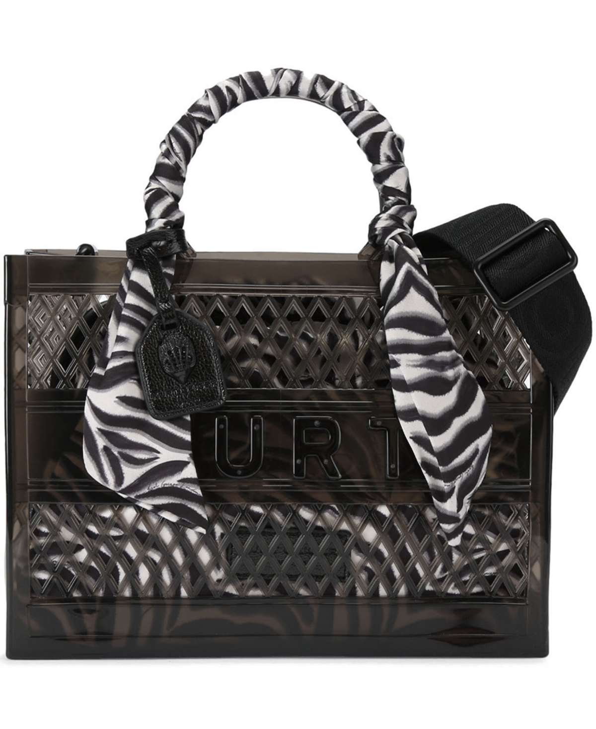 Kurt Geiger London Small Jelly Drawstring Tote Handbag - Black