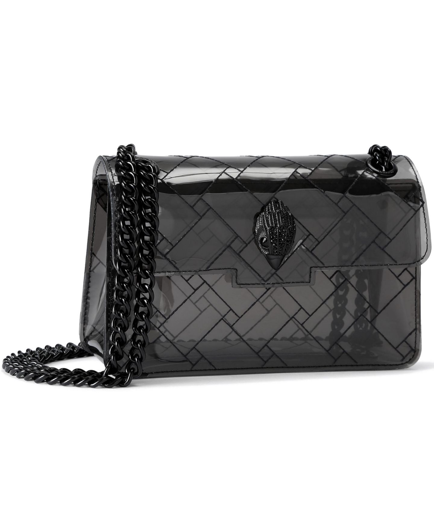 Женская сумка Kurt Geiger London Mini Kensington Vinyl Crossbody, цвет: Чёрный — фото 4