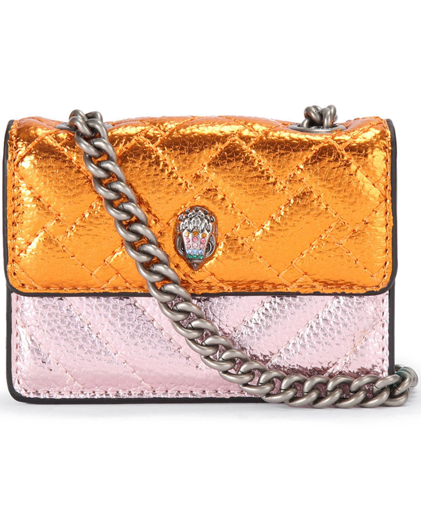 Женская сумка Kurt Geiger London Micro Kensington Quilted Leather Crossbody, цвет: Разноцветный — фото 1