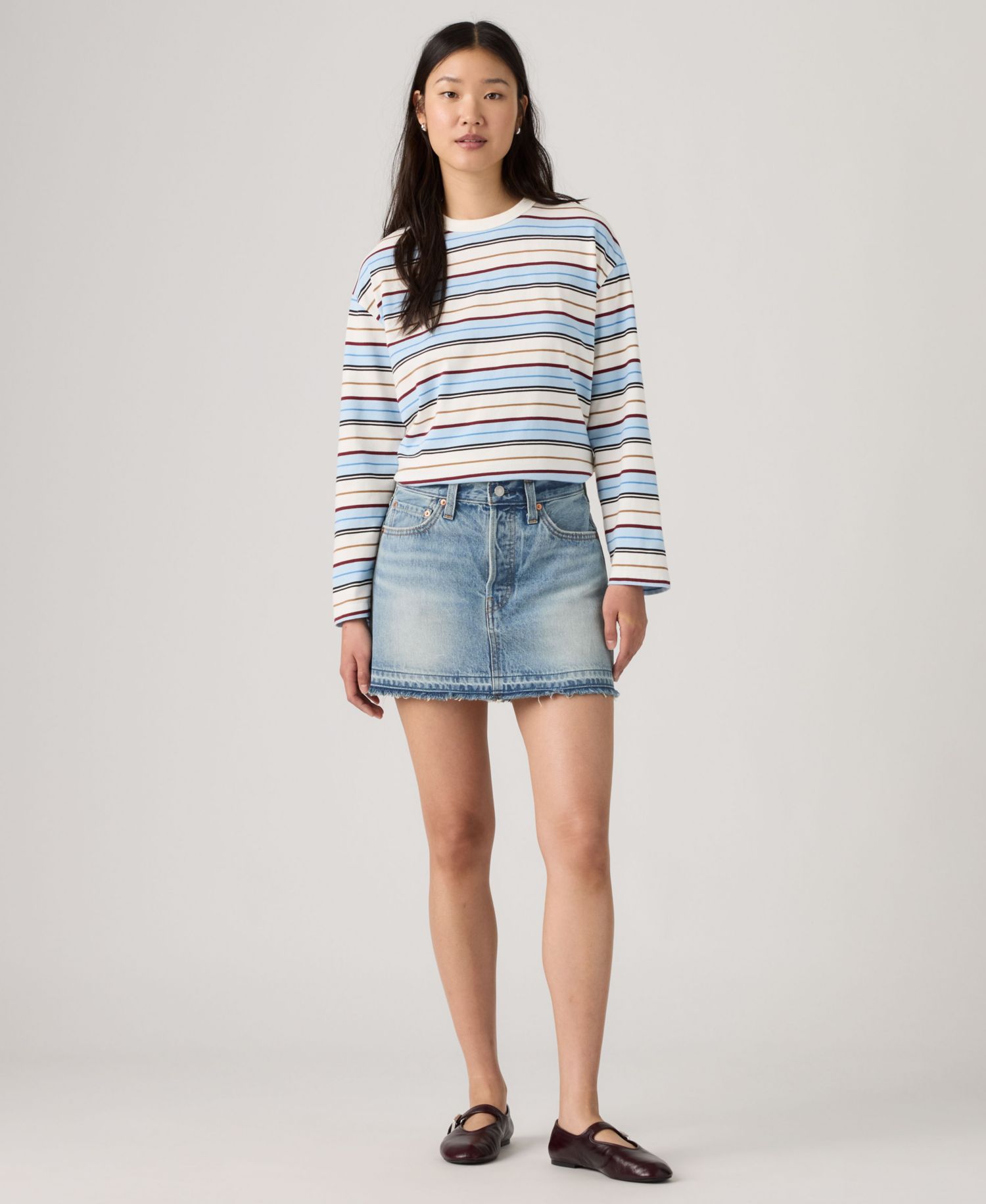Women's Icon High-Waisted Mini Denim Skirt