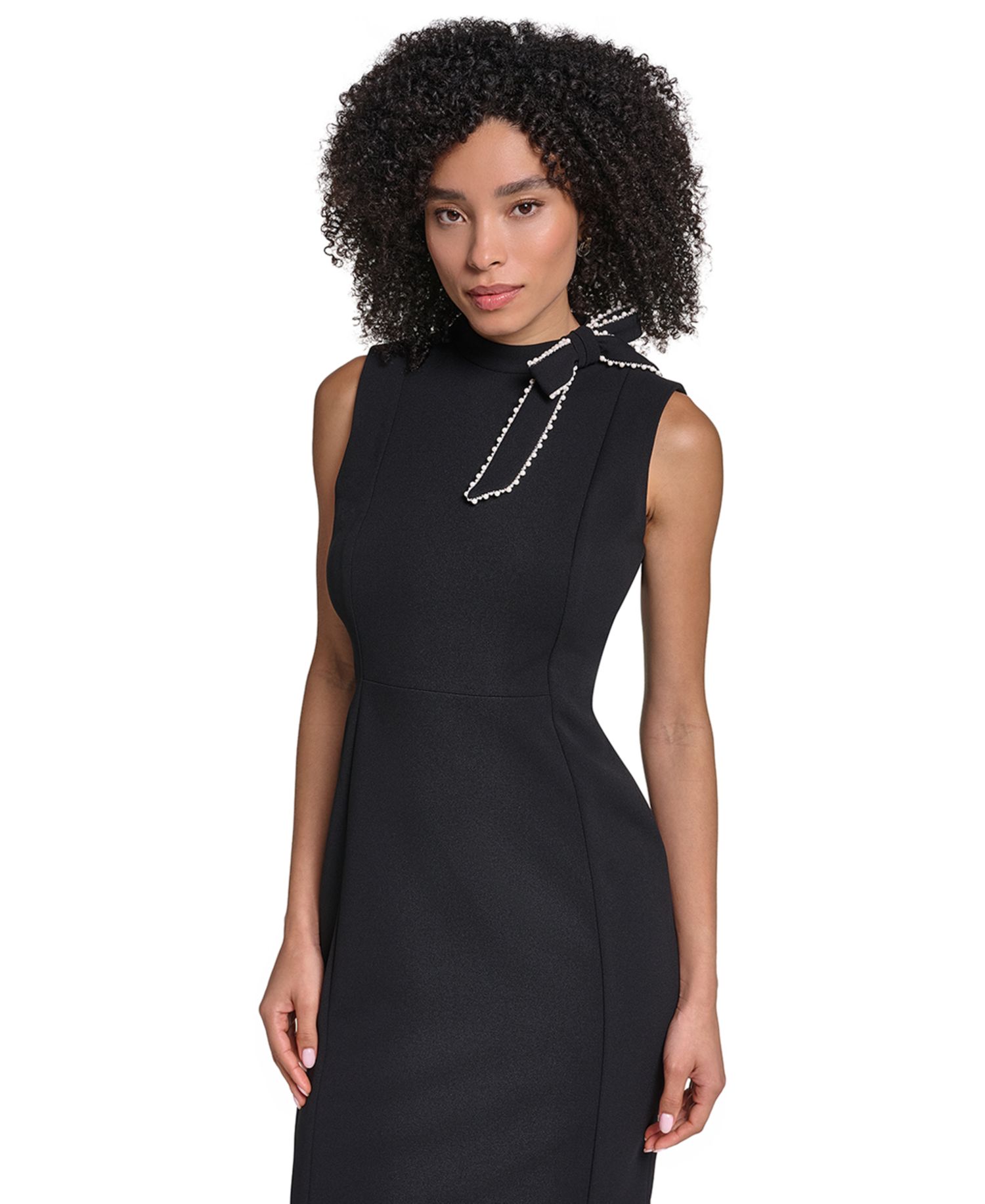 S/L MOCK NECK BOW SHEATH