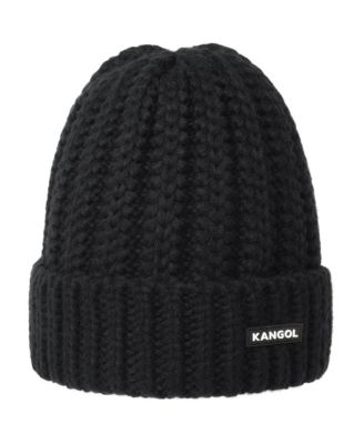 Ribbed Knit Chunky Label Beanie