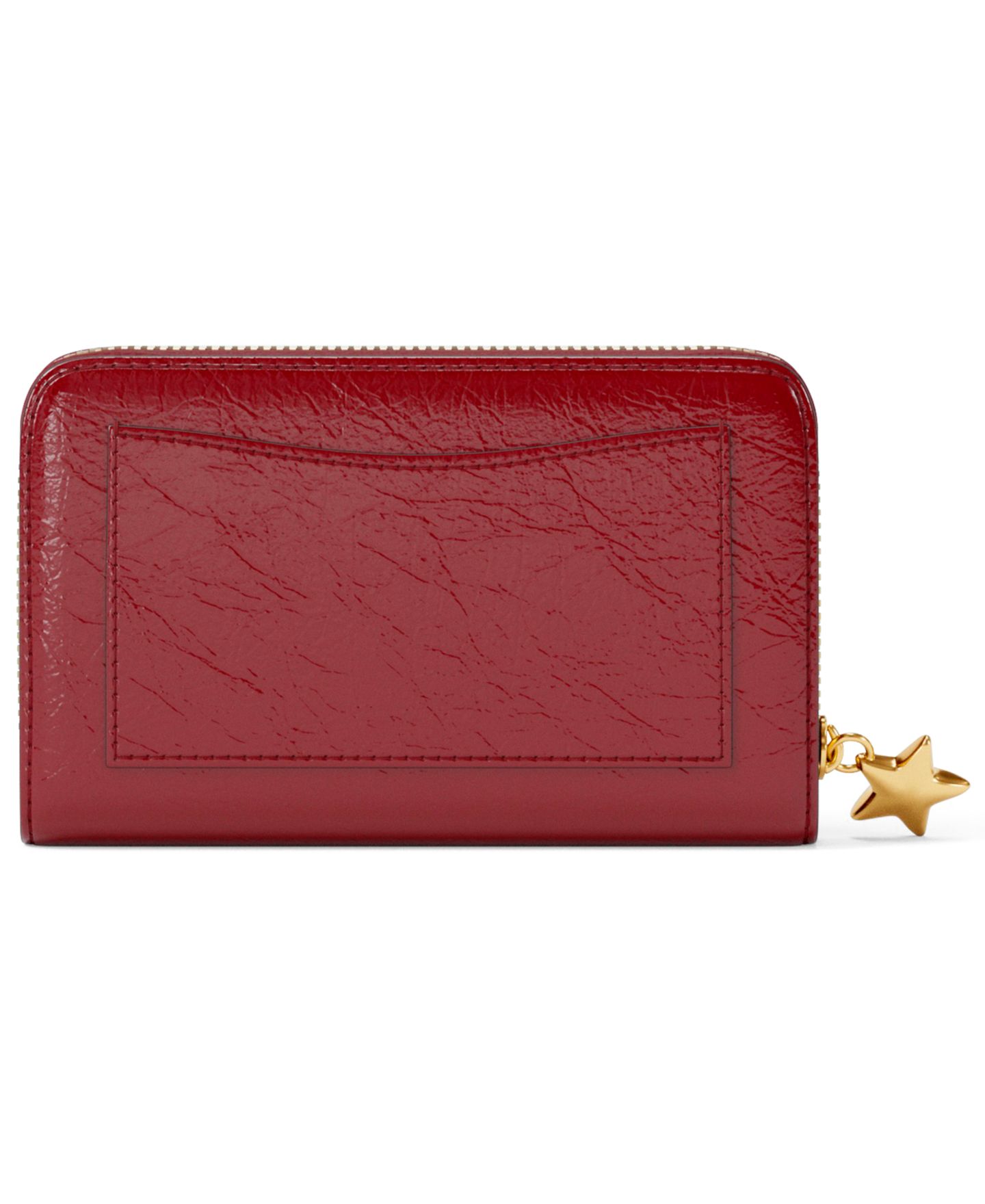 Женский кошелёк Michael Kors Zip Around Star Charm Card Case, цвет: Глубокий красный — фото 2