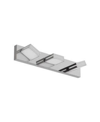 Modern Chrome LED Vanity Light 3 Lights Wall Sconce for Bathroom Mirror Sleek Minimalist Design Easy to Install