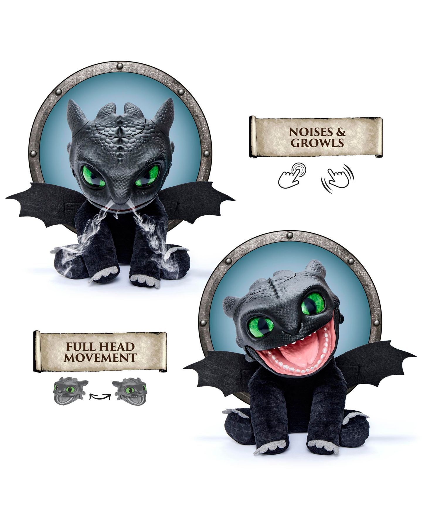 Детская фигурка How to Train Your Dragon Toothless Puppetronic Action Figure, Ages 6+ — фото 3