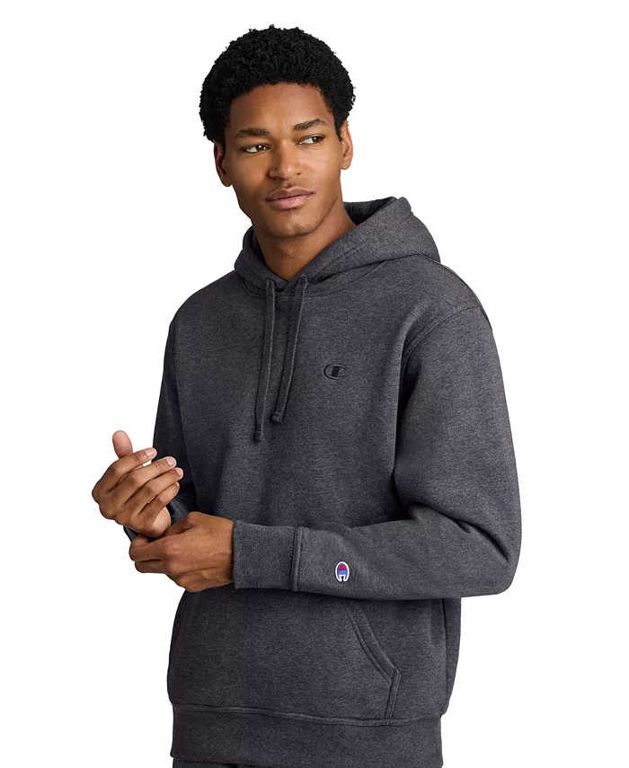 Men's Dark Green Kangaroo Pocket Hoodie - thumbnail 9