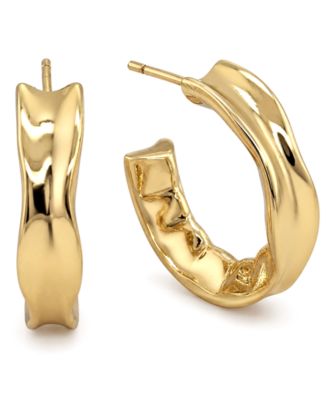 Edge Gleaming C-Hoop Earrings