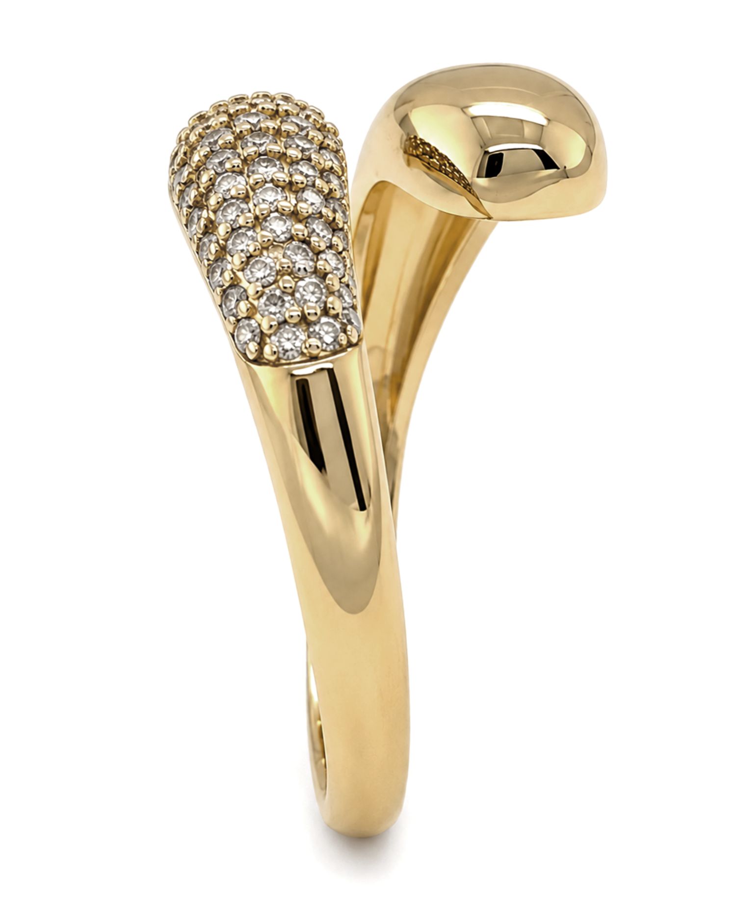 Cubic Zirconia Bypass Ring