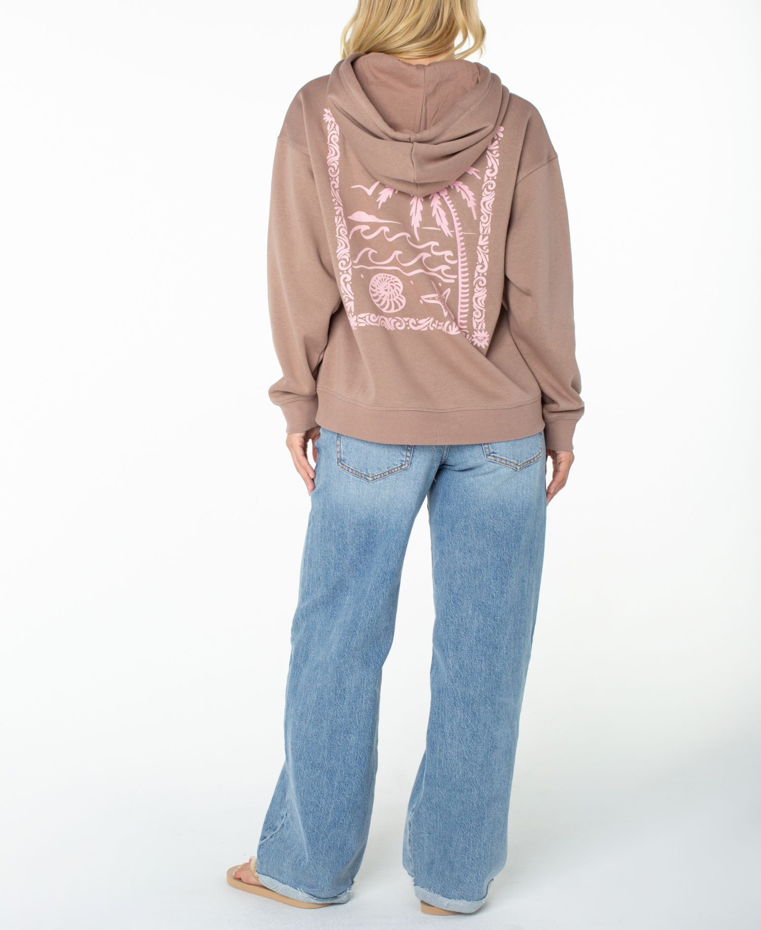 Women's Wailea Graphic Long-Sleeve Cotton-Blend Hoodie