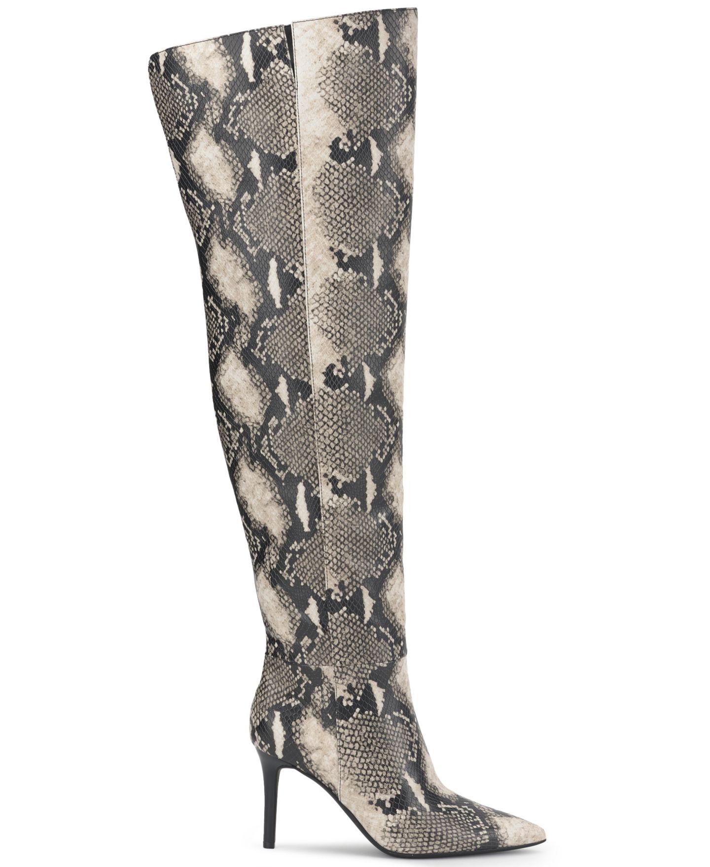 Женские ботинки I.N.C. International Concepts Kylynn Pointed Toe Over-the-Knee High Heel, цвет: Змеиный — фото 2