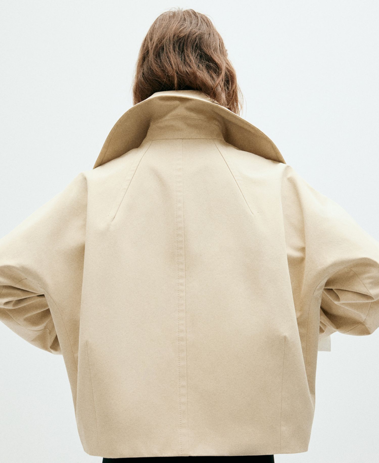 Women's Waxed Oversized Trench Coat