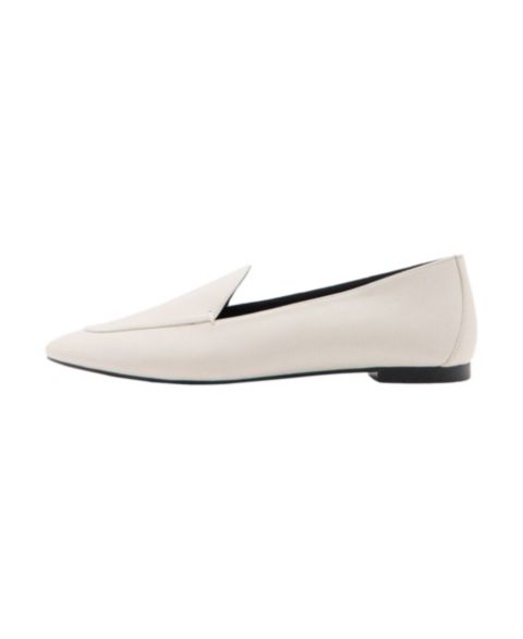 Женские туфли MANGO Penny Leather Round-Toe, цвет: Белый