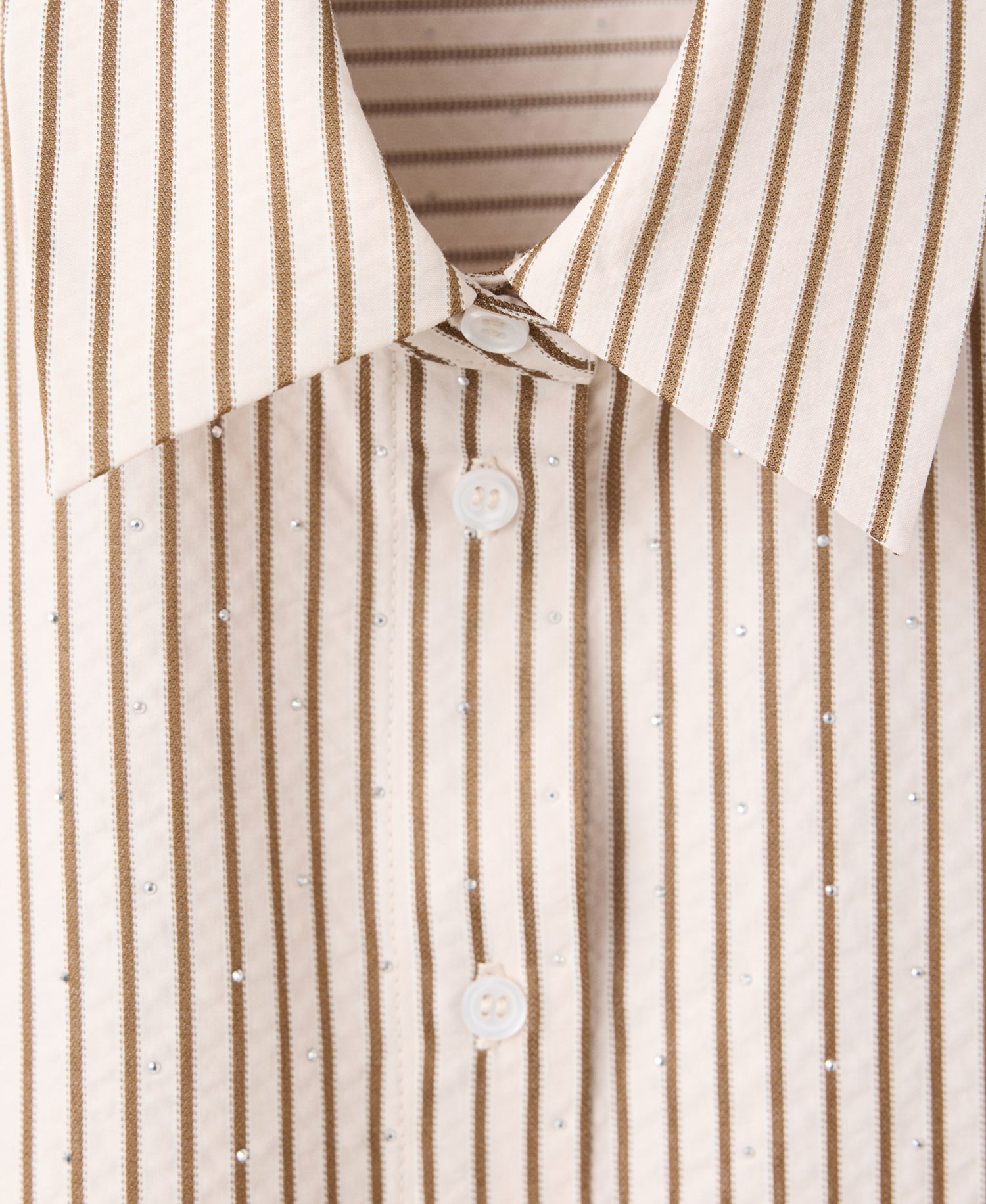 Women's Crop Striped Shirt