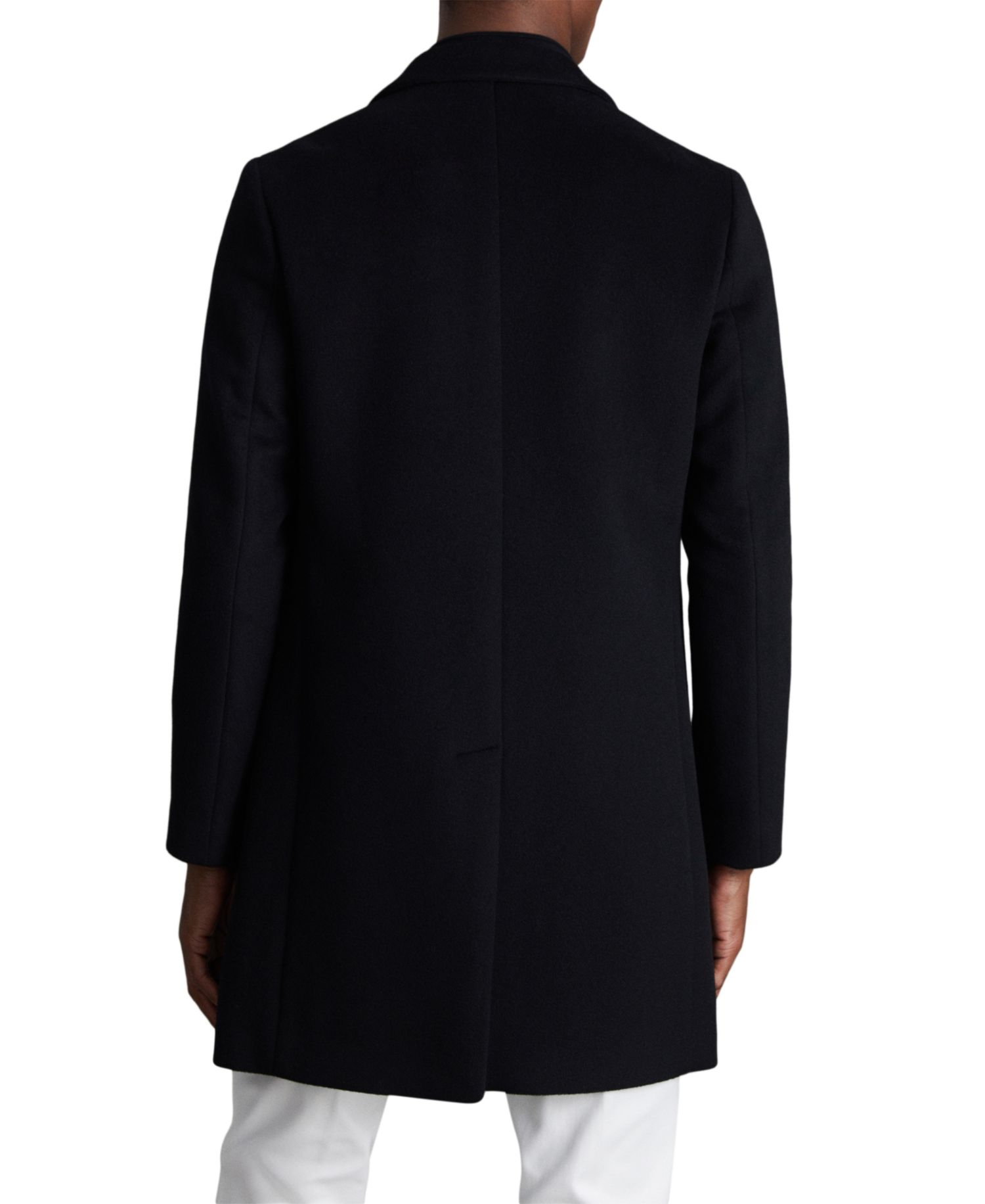 Men's Gable Wool-Blend Single-Breasted Regular-Fit Overcoat