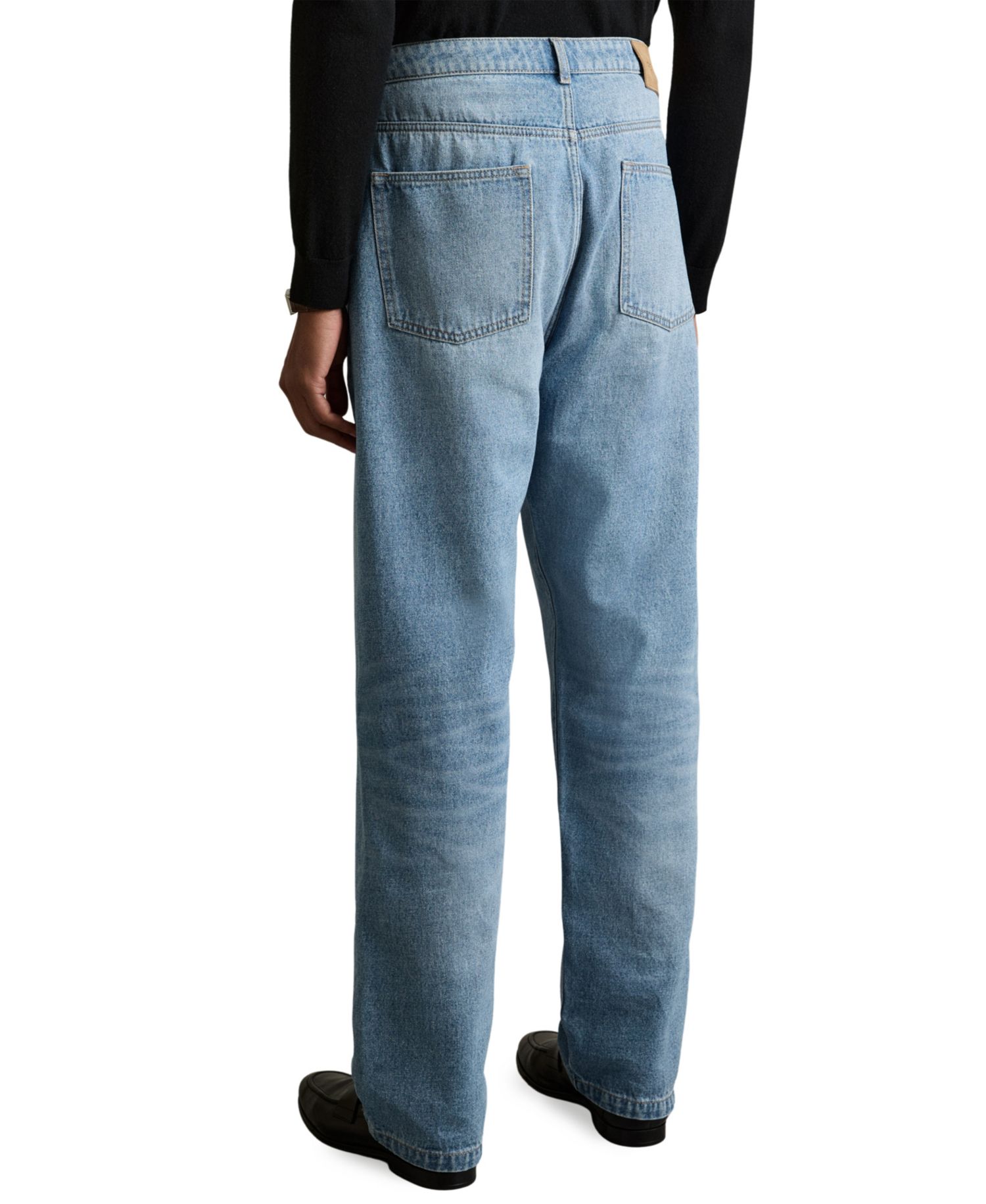 Men's Broadway Light-Wash Loose-Fit Jeans