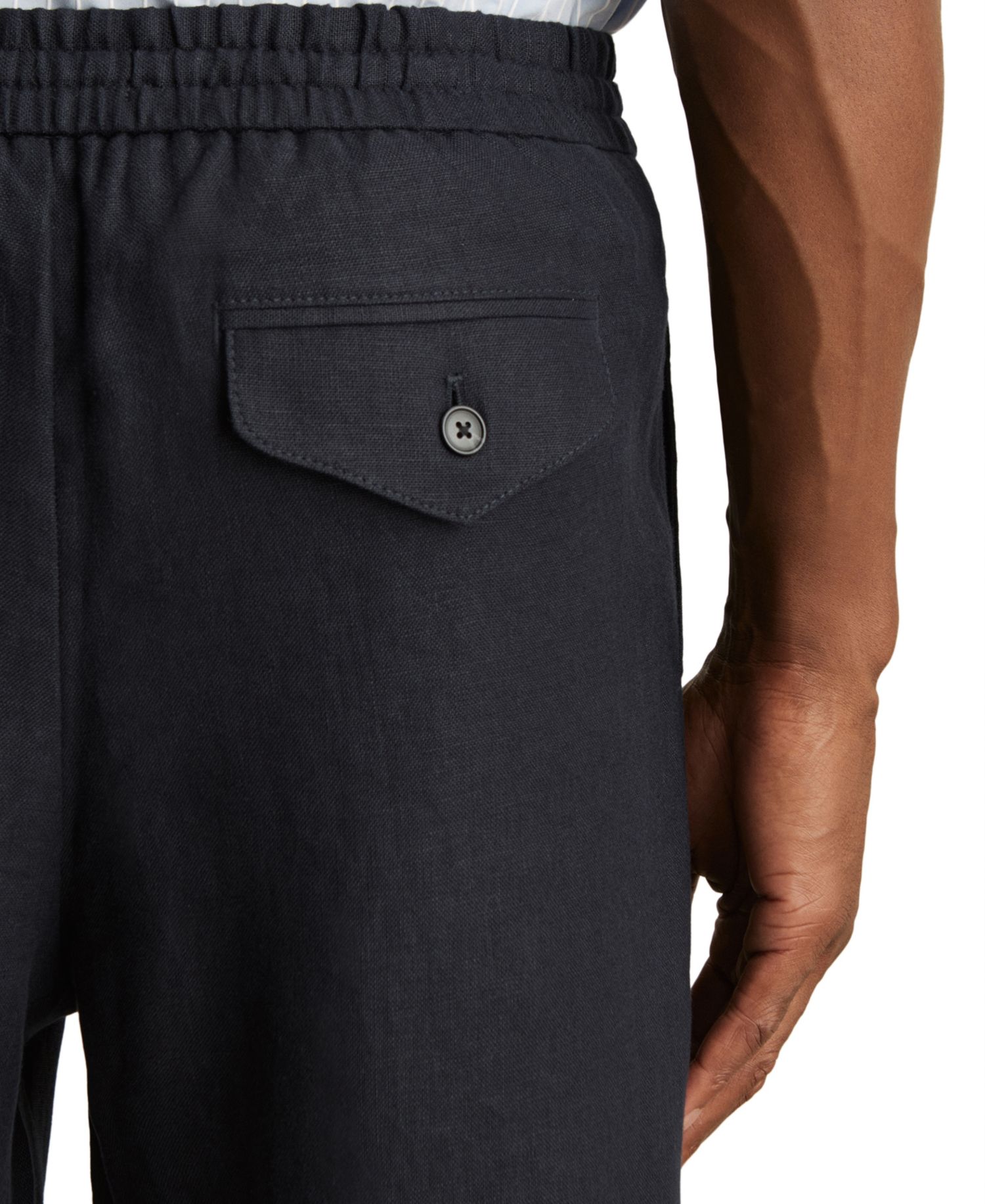 Men's Barges Relaxed-Fit Linen Drawstring Pants