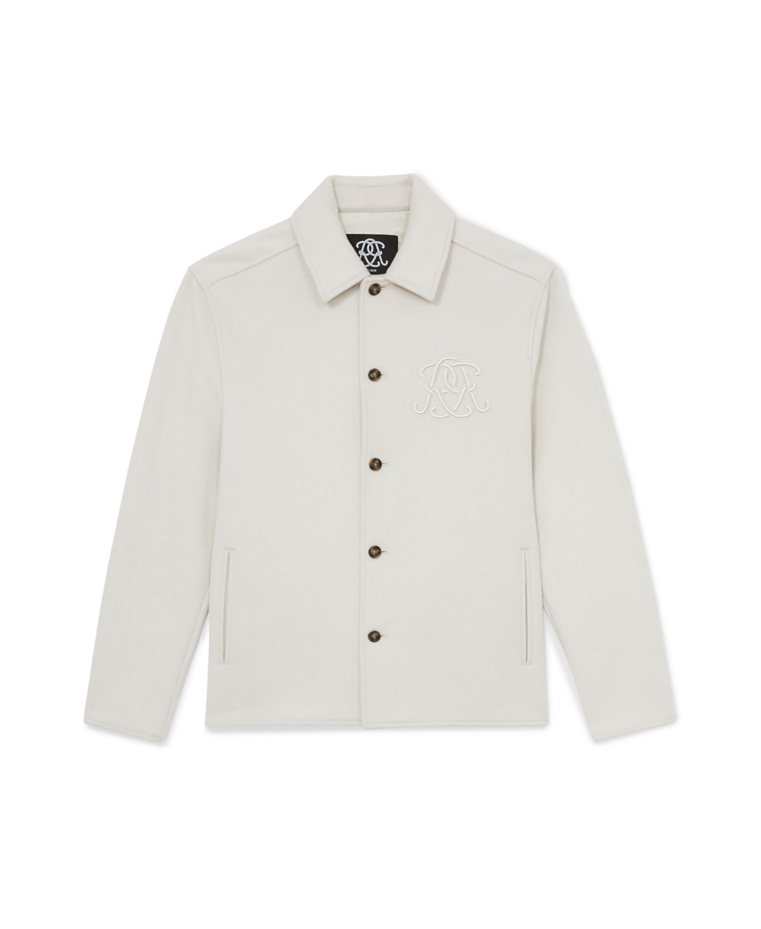 Men's Champ Relaxed-Fit Wool-Blend Monogram Jacket