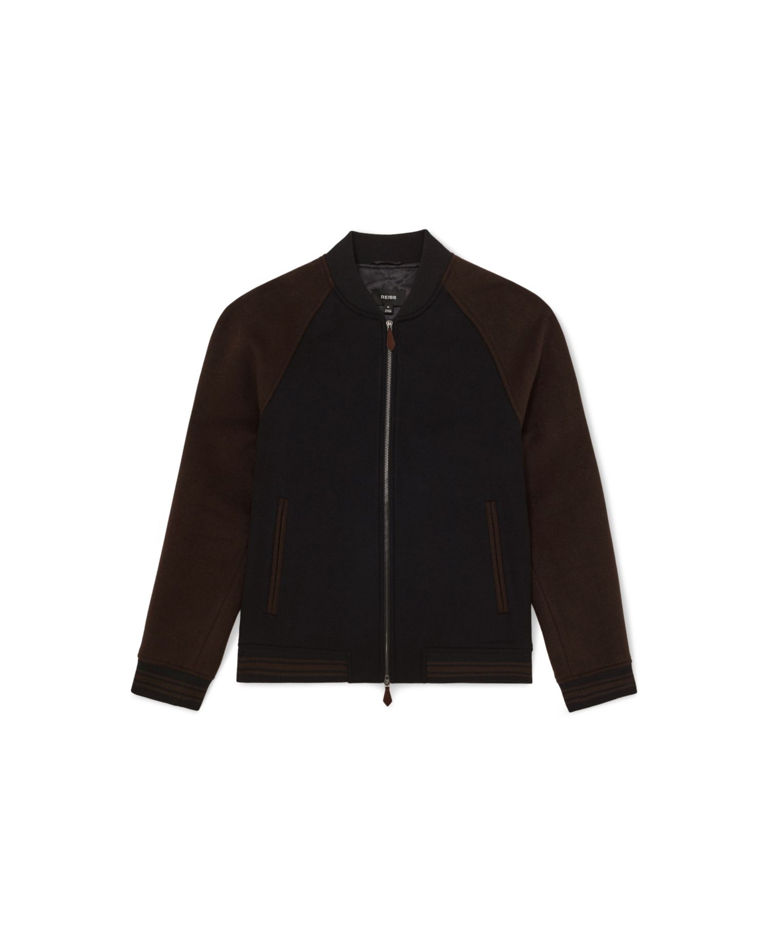 Men's Rylan Wool-Blend Colour-Block Bomber Jacket