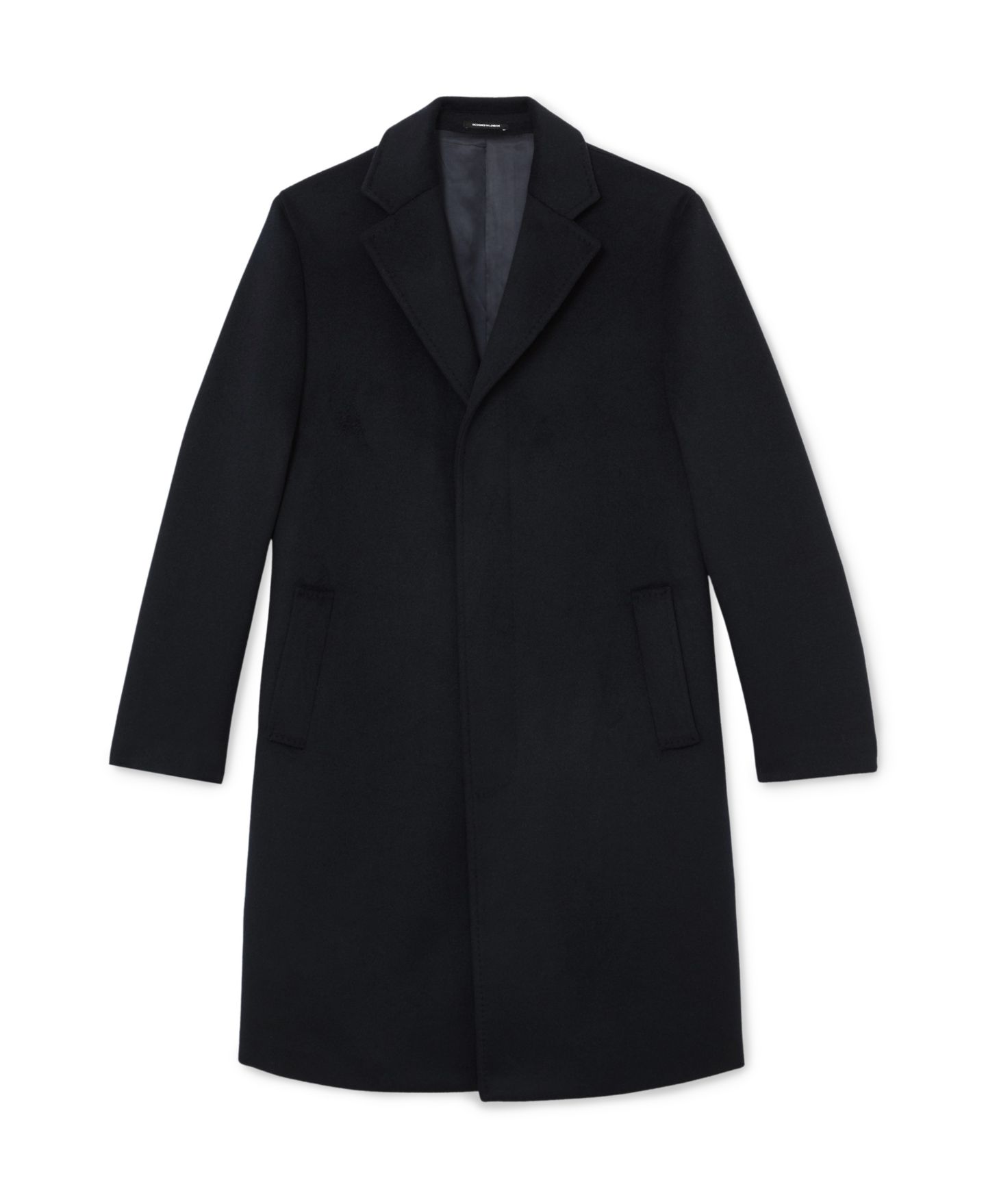 Мужское пальто REISS Empire Wool-Blend Single-Breasted Overcoat, цвет: Тёмно-синий — фото 4