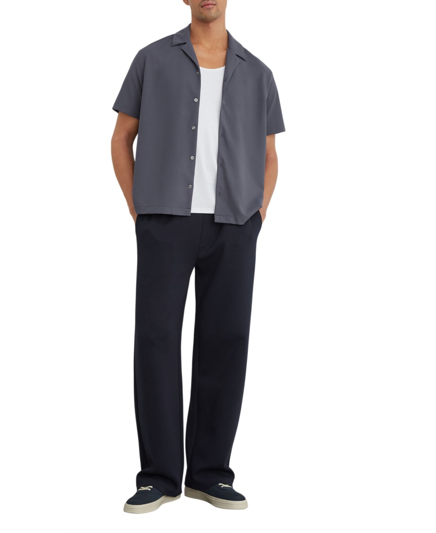 Men's River Slim-Fit Textured Short-Sleeve Button-Down Shirt