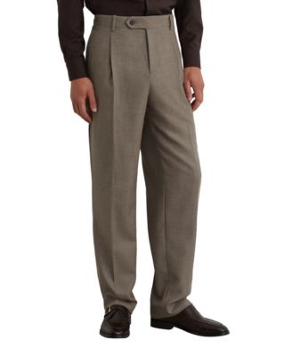Men's Terrain Pleated Twill Wool-Blend Relaxed-Fit Pants