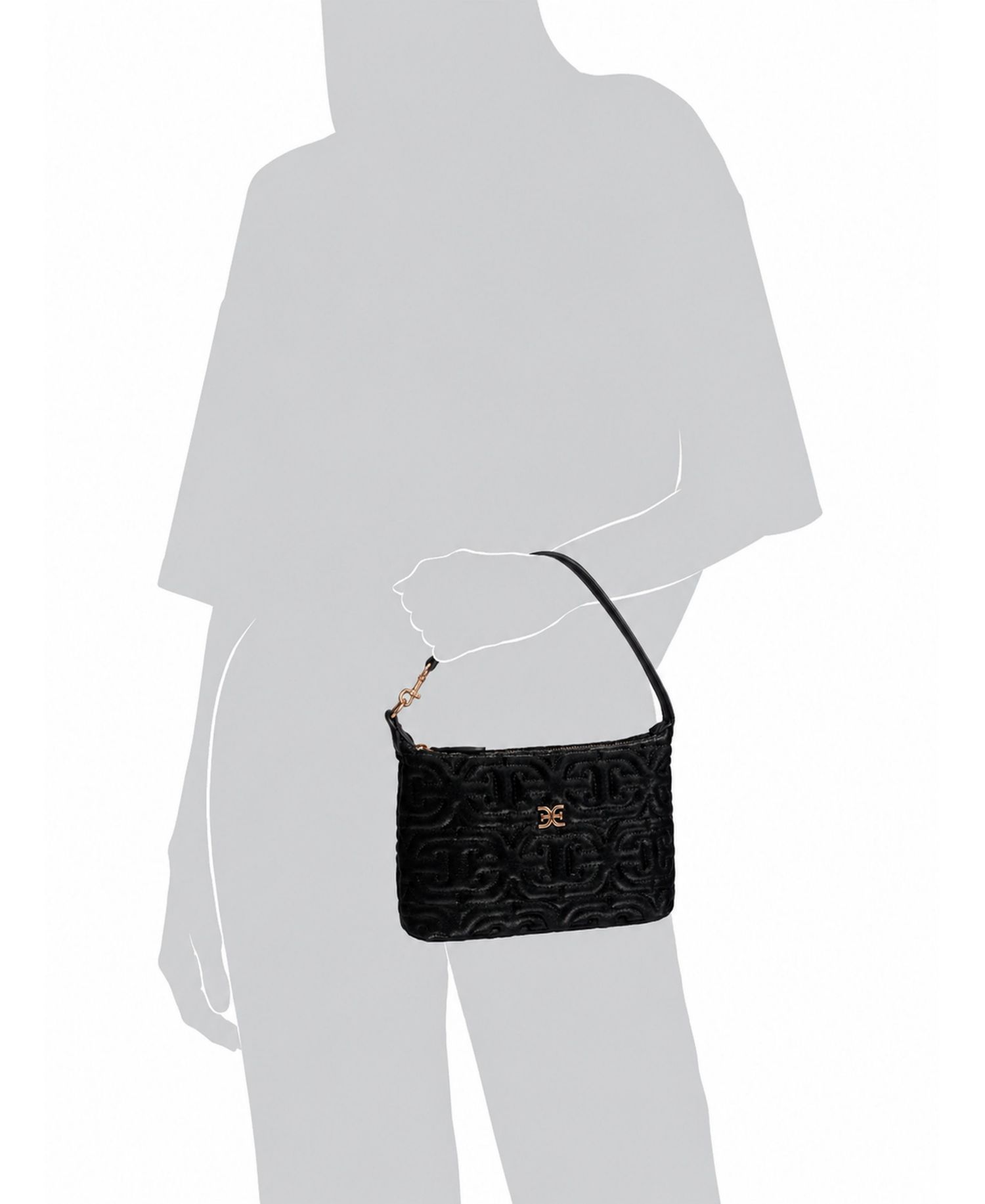 Ethyl Top Zip Demi Small Shoulder Bag