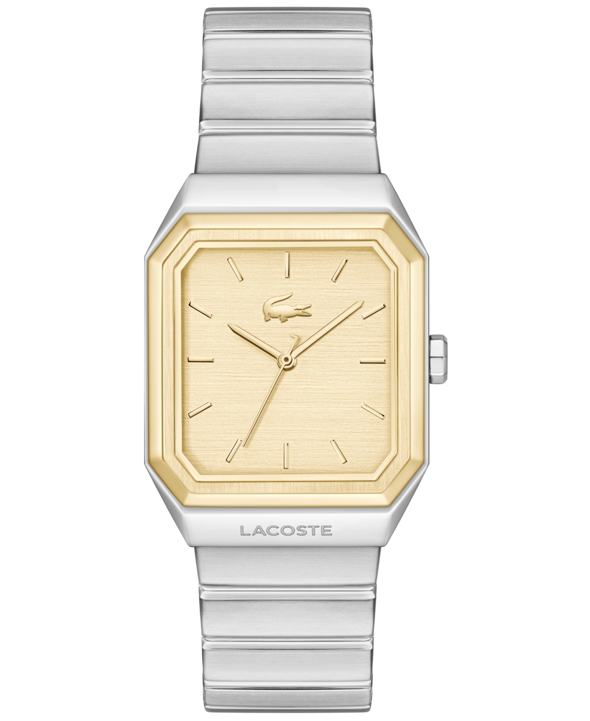 Lacoste Men's Quartz Renen Silver-Tone Stainless Steel Watch 31mm