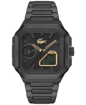 Men's Sport Quartz Water-Resistant Stainless Steel Watch, 45mm