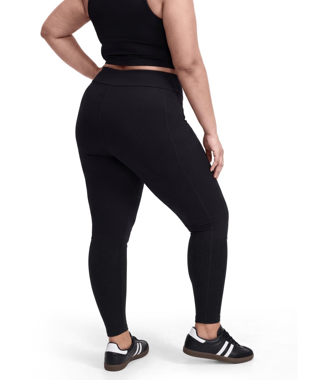 Torrid Plus Tru Performance Rib V-Band High-Rise Ribbed Active Leggings
