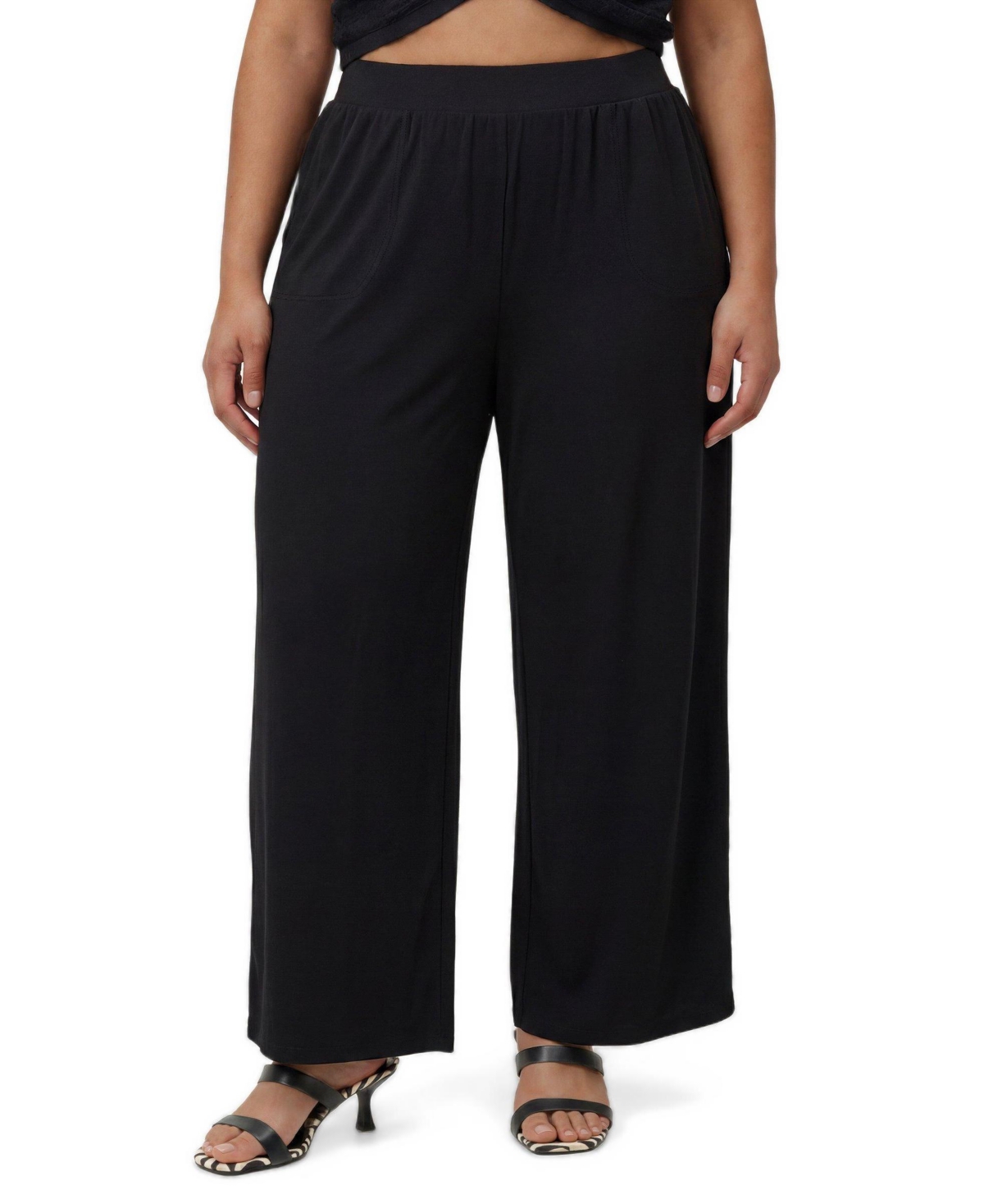 Torrid Women's Plus Size High-Rise Wide-Leg Pocket Leggings