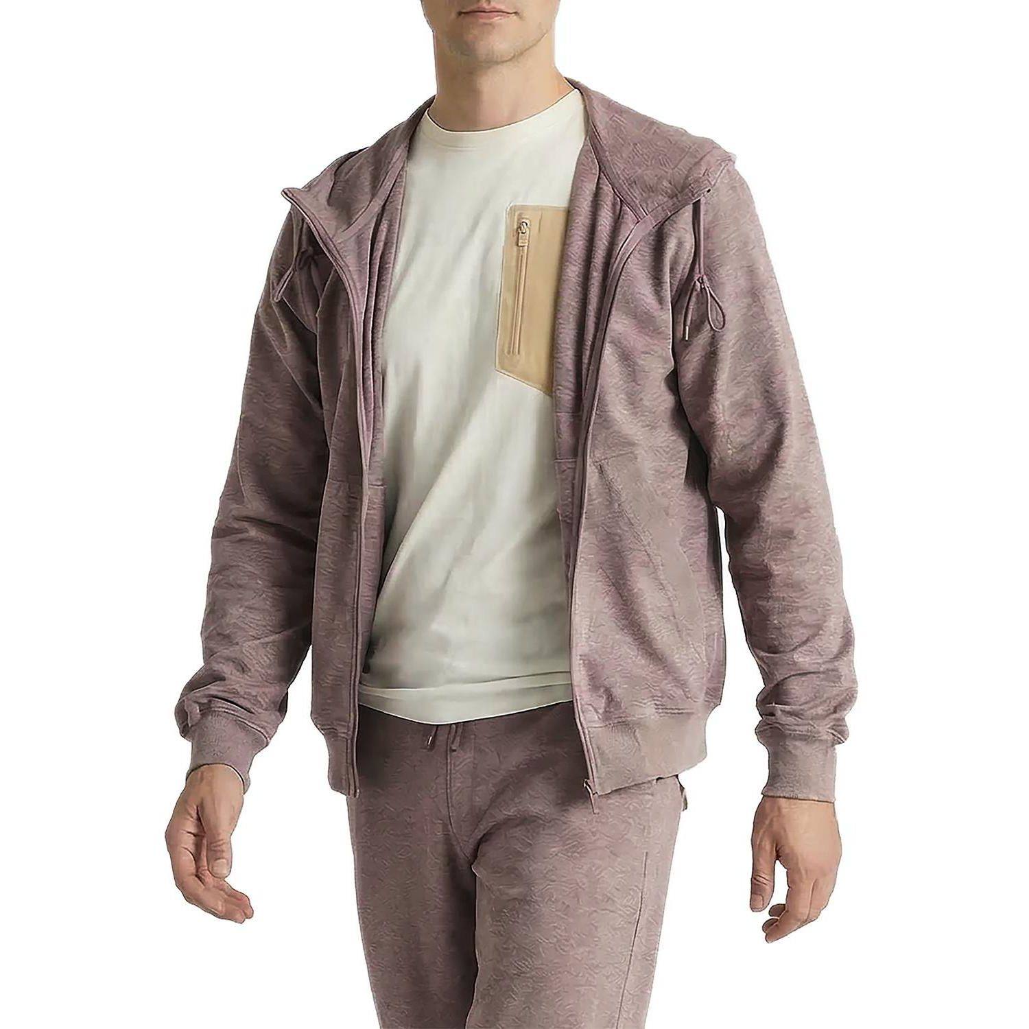 Men's Morning Jog Full-Zip Mock-Neck Hoodie