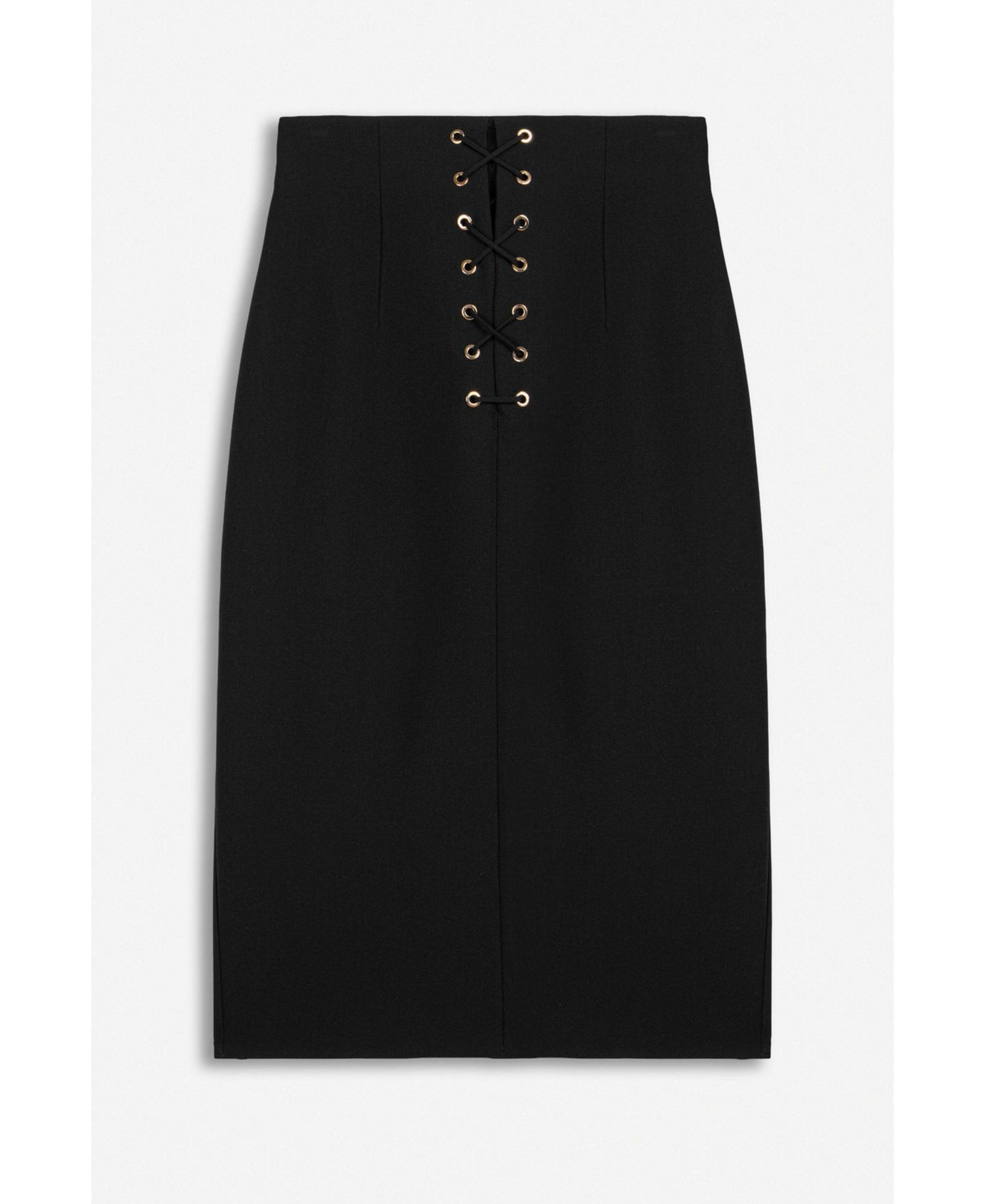 Women's High-Waisted A-Line Midi Skirt