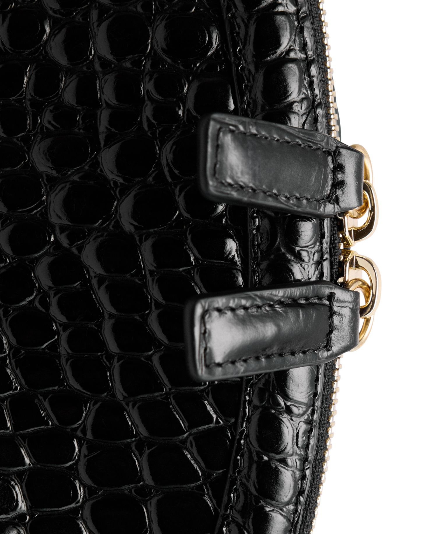Selection Small Croc-Embossed Leather Clutch