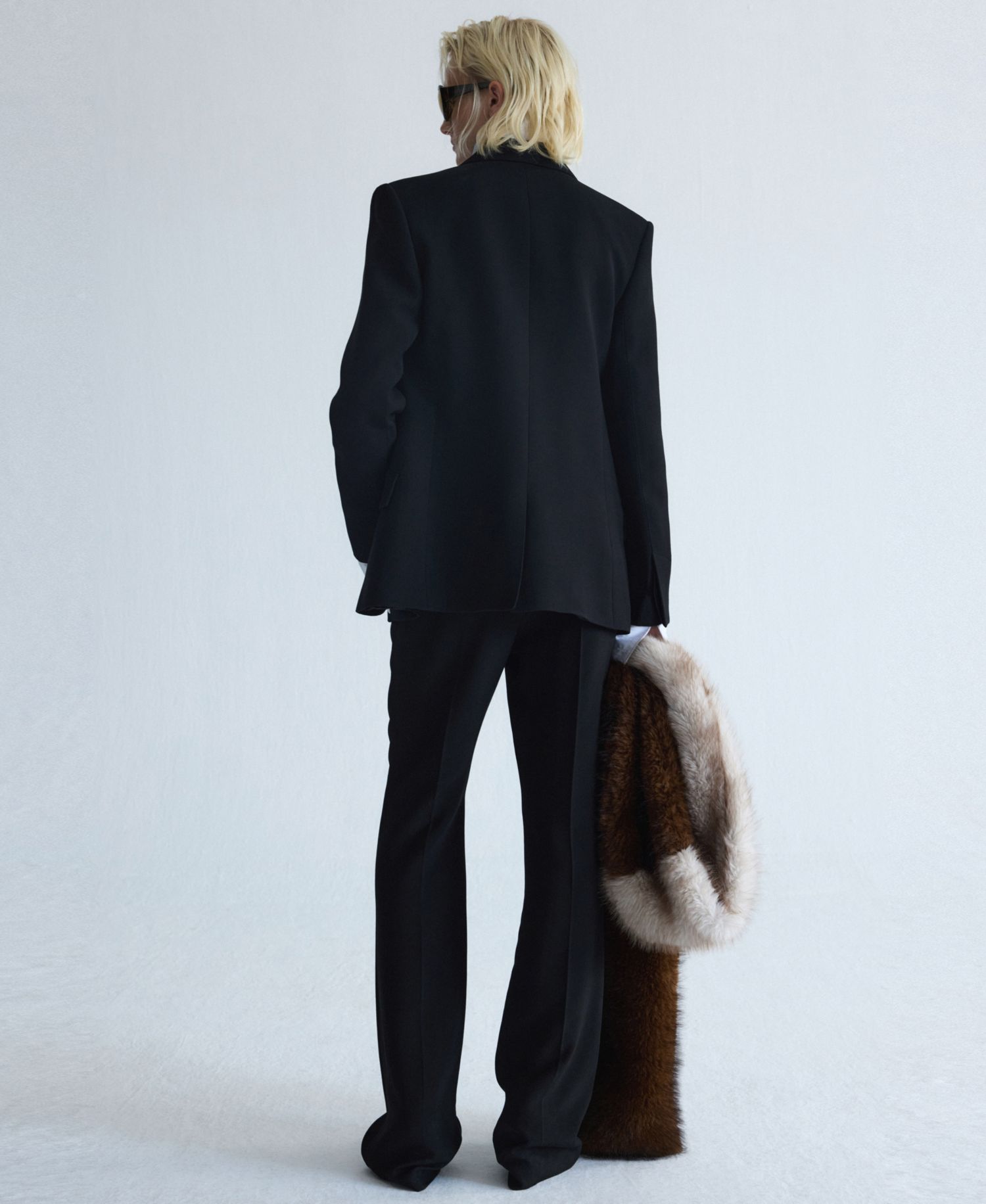 Women's Selection Straight Mid-Rise Viscose Trousers